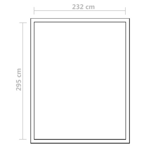  Szklarnia ogrodowa wzmocniona aluminiową ramą, 7,55 m²