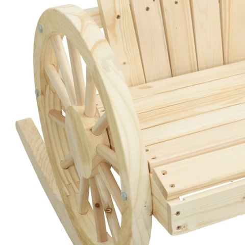  Krzesła bujane Adirondack, 2 szt., lite drewno jodłowe