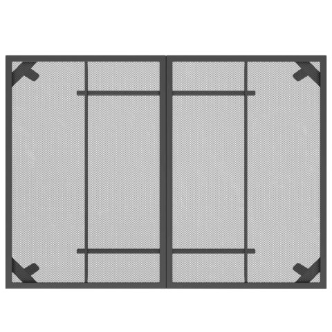  Stolik ogrodowy, antracytowy, 110x80x72 cm, stalowa siatka