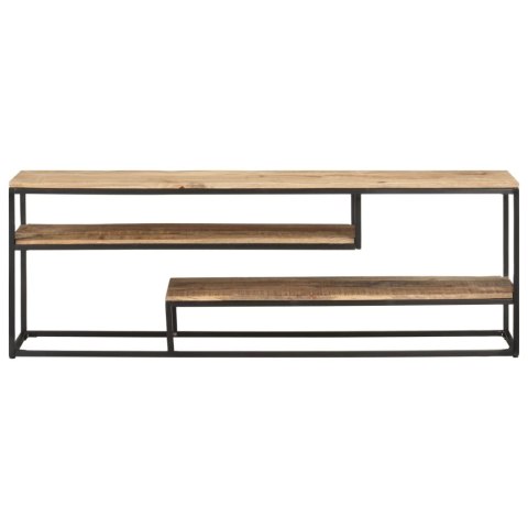  Szafka pod TV, 130x30x45 cm, surowe drewno mango