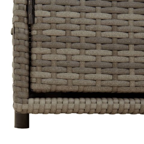  Szafka ogrodowa, szara, 110x55x60,5 cm, polirattan