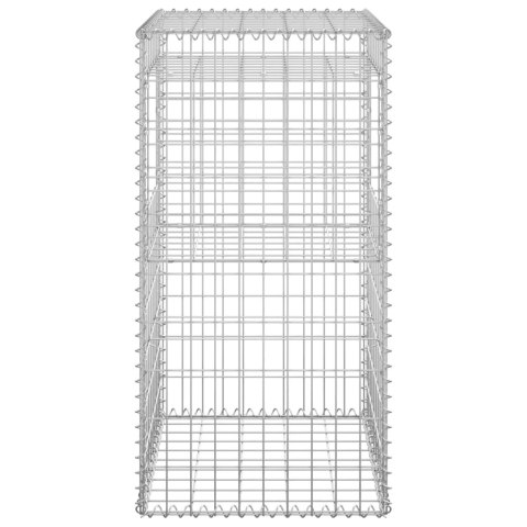  Słupki gabionowe, 2 szt., 50x50x100 cm, żelazo