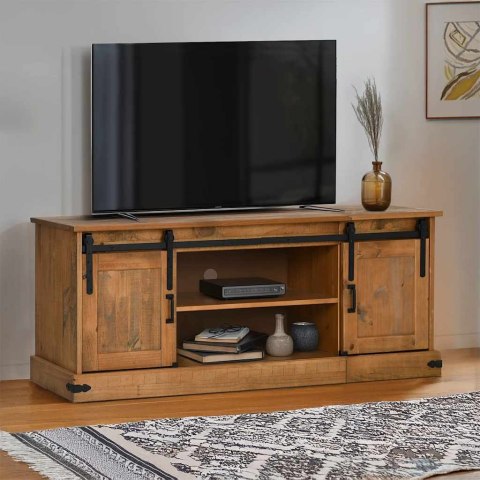  Szafka pod TV HALDEN 2 Drzwi przesuwne 150x40x60 cm