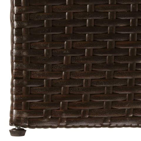  Skrzynia ogrodowa, brązowa, 150 x 100 x 100 cm, rattan PE