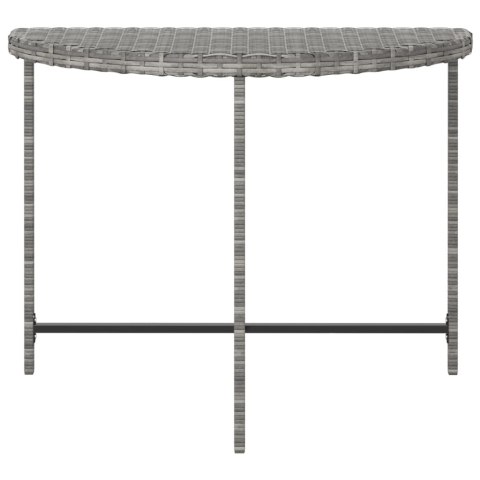  Stolik ogrodowy, szary, 100x50x75 cm, rattan PE