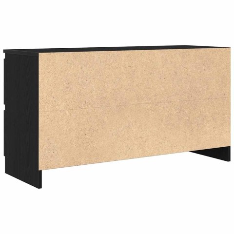  Szafka pod TV Czarna 100x35x54 cm Drewno klejone