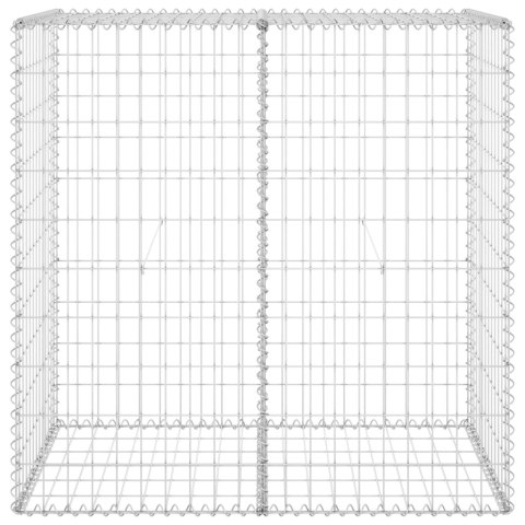 Ściana gabionowa z pokrywami, galwanizowana stal, 100x60x100 cm