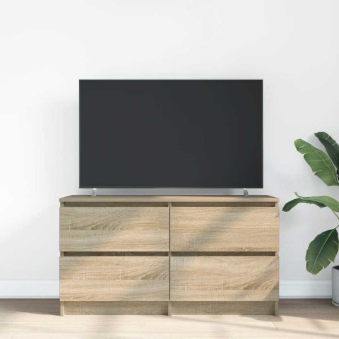  Szafka RTV Sonoma Oak 100x35x54 cm Drewno klejone