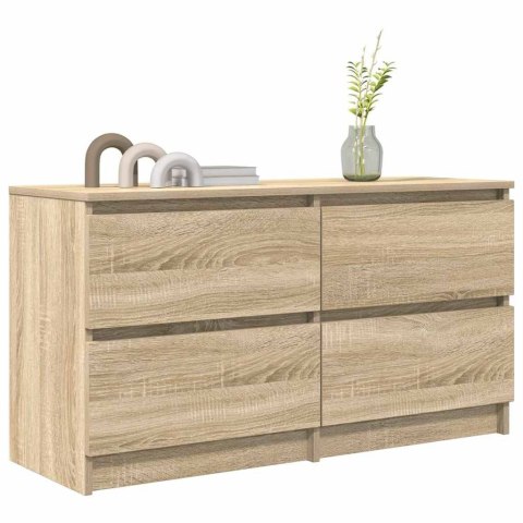  Szafka RTV Sonoma Oak 100x35x54 cm Drewno klejone