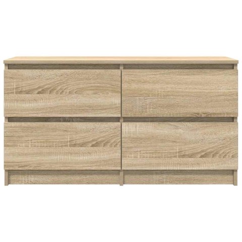  Szafka RTV Sonoma Oak 100x35x54 cm Drewno klejone