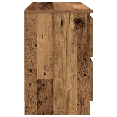  Szafka RTV Stare drewno 100x35x54 cm Drewno klejone