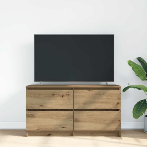  Szafka RTV Artisan Oak 100x35x54 cm Drewno klejone