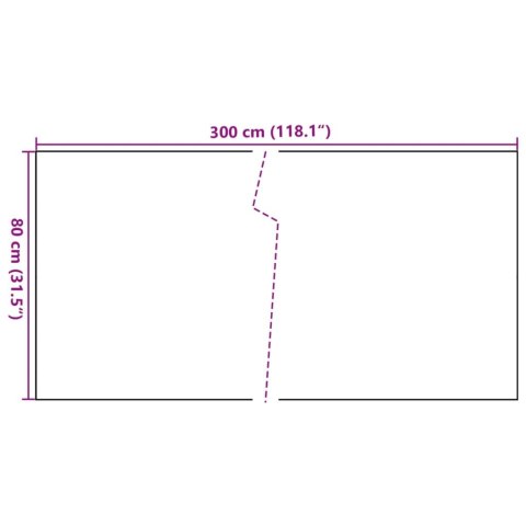  Parawan balkonowy, jasnobrązowy, 300x80 cm, polirattan
