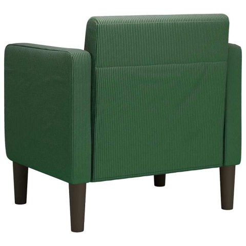  Sofa Fotel z Podłokietnikami Jungle Green 54cm Tkanina Corduroy