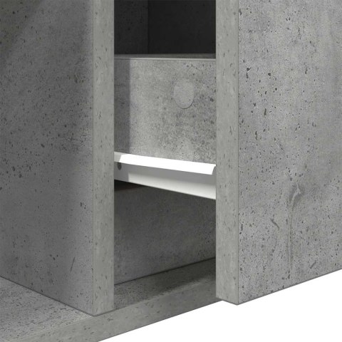  Szafka RTV Beton Szary 60x31x25,5 cm Drewno klejone