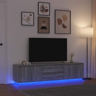  Szafka RTV z oświetleniem LED Stare drewno 100x41x50 cm