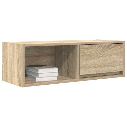  Szafka RTV Sonoma Oak 80x31x25,5 cm Drewno klejone