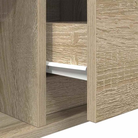  Szafka RTV Sonoma Oak 80x31x25,5 cm Drewno klejone