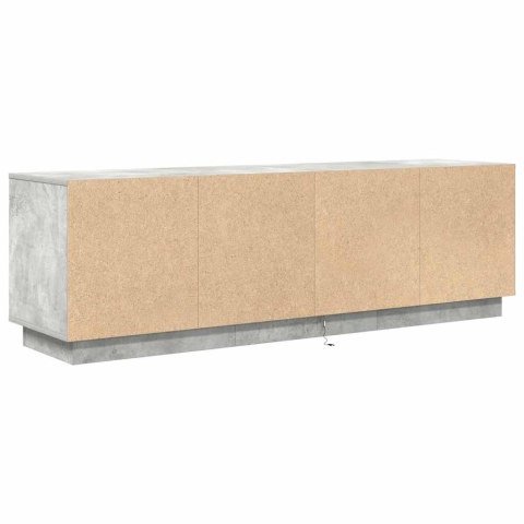  Szafka RTV z oświetleniem LED Beton Szary 160,5x41x50 cm