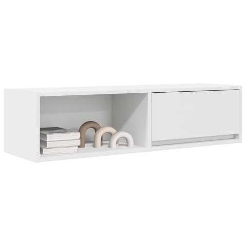  Szafki pod TV 2 szt. Białe 100x31x25,5 cm Drewno klejone