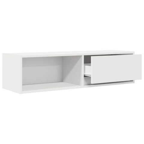  Szafki pod TV 2 szt. Białe 100x31x25,5 cm Drewno klejone