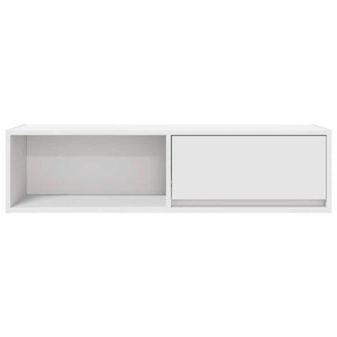  Szafki pod TV 2 szt. Białe 100x31x25,5 cm Drewno klejone