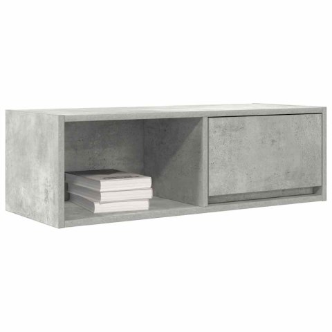  Szafka RTV Betonowa Szara 80x31x25,5 cm Drewno klejone