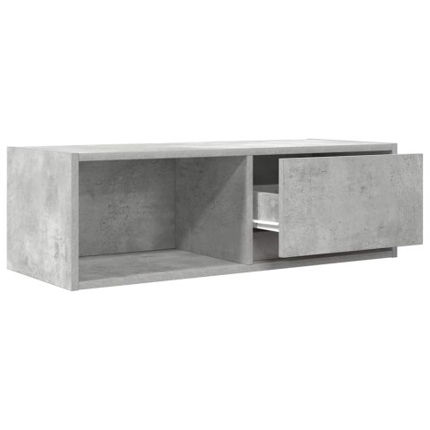  Szafka RTV Betonowa Szara 80x31x25,5 cm Drewno klejone