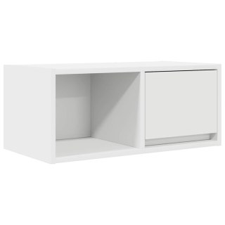  Szafka RTV Biała 60x31x25,5 cm Drewno klejone