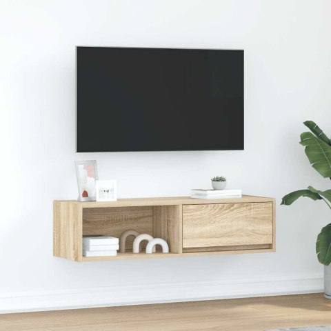  Szafka RTV Sonoma Oak 100x31x25,5 cm Drewno klejone