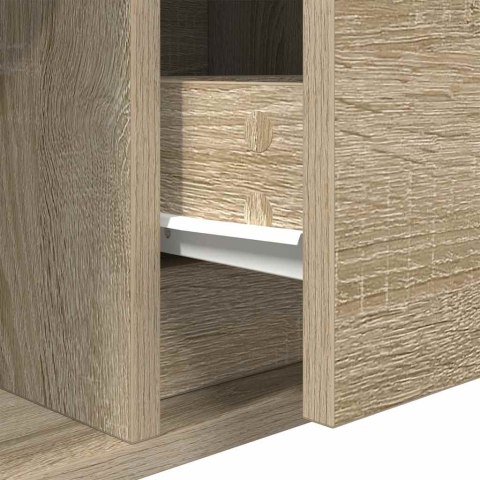  Szafka RTV Sonoma Oak 100x31x25,5 cm Drewno klejone