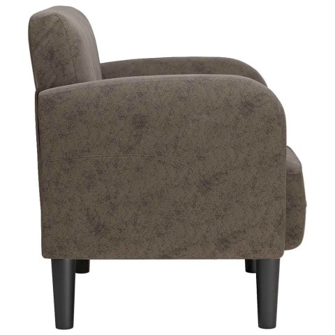  Sofa Fotel z Podłokietnikami Ciemnoszary 54cm Skóra ekologiczna