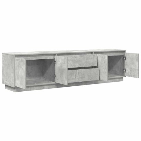  Szafka RTV z oświetleniem LED Beton Szary 193,5x41x50 cm