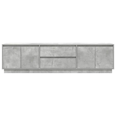  Szafka RTV z oświetleniem LED Beton Szary 193,5x41x50 cm