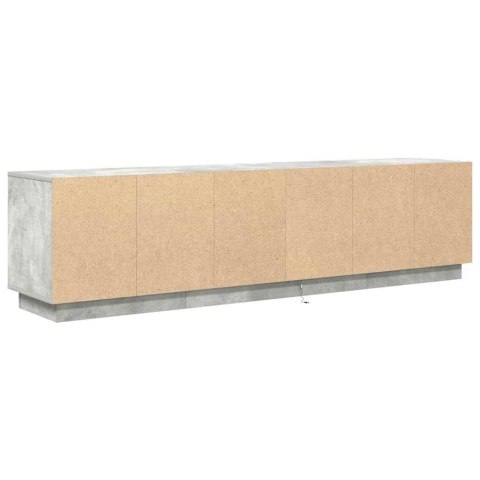  Szafka RTV z oświetleniem LED Beton Szary 193,5x41x50 cm