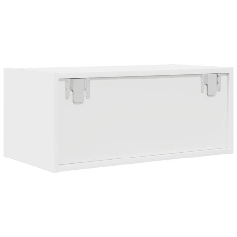  Szafka RTV Biała 60x31x25,5 cm Drewno klejone