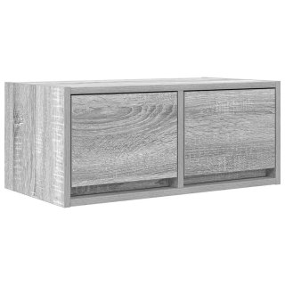  Szafka RTV Szara Sonoma 60x31x25,5 cm Drewno klejone