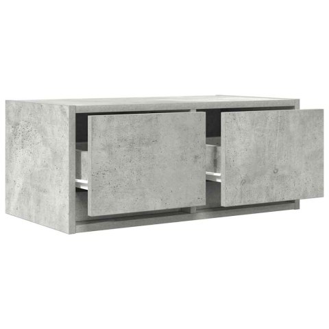  Szafki RTV 2 szt. Beton Szary 60x31x25,5 cm Drewno klejone