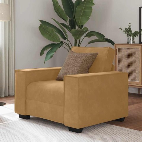 VidaXL Sofa Fotel Brązowy 59 cm Aksamit