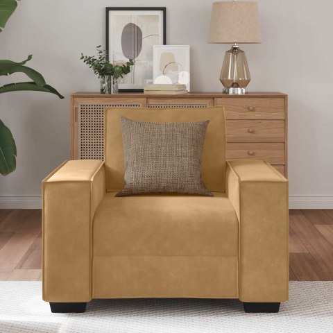 VidaXL Sofa Fotel Brązowy 59 cm Aksamit