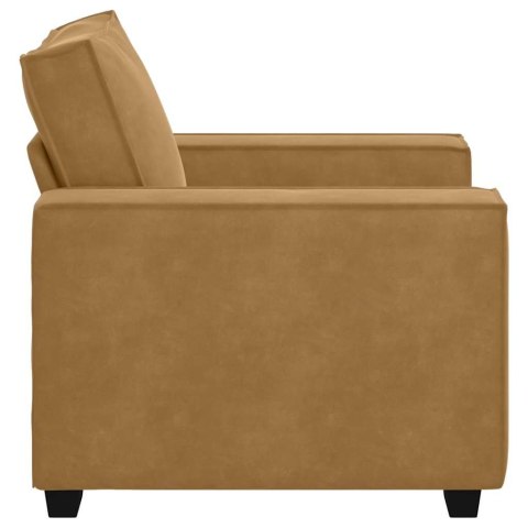 VidaXL Sofa Fotel Brązowy 59 cm Aksamit