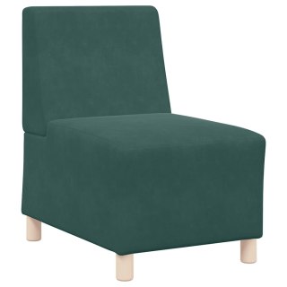 VidaXL Sofa Fotel Ciemnozielony 55 cm Aksamit