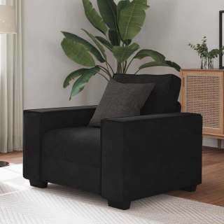 VidaXL Sofa Fotel Czarny 59 cm Aksamit