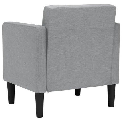 VidaXL Sofa Fotel z Podłokietnikami Jasnoszary 53 cm Tkanina