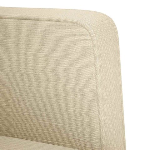 VidaXL Sofa Fotel z Podłokietnikami Kremowy 53 cm Tkanina