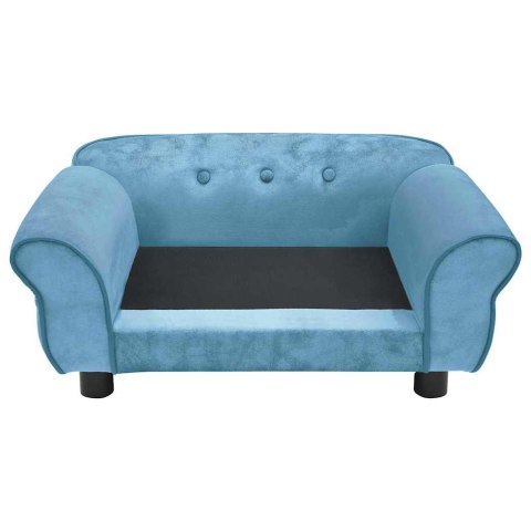  Sofa dla psa, turkusowa, 72x45x30 cm, pluszowa