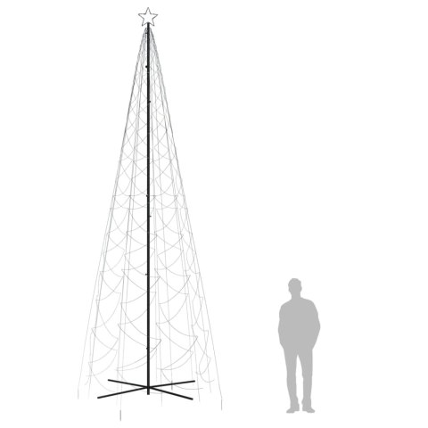  Choinka stożkowa, 1400 zimnych białych LED, 160x500 cm