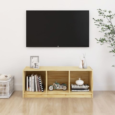  Szafka pod telewizor, 104x33x41 cm, lite drewno sosnowe