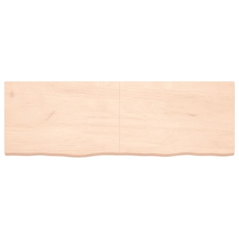  Półka, 180x60x(2-6) cm, surowe lite drewno dębowe