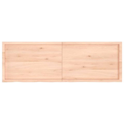  Półka, 180x60x(2-6) cm, surowe lite drewno dębowe